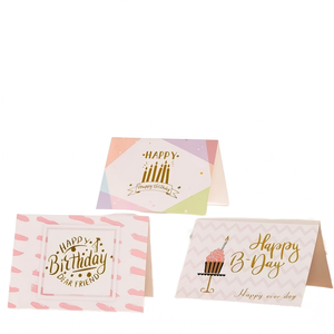 Tarjeta de Cumpleaños con Estampado en Relieve, Floristería, Panadería, Regalo para Novio, Novia, Tarjeta Pequeña, Bendición de Cumpleaños, Simple - Product Image 2
