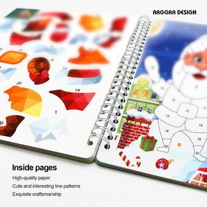 <span class=keywords><strong>Libros</strong></span> para Colorear Personalizados para Niños de 3 Años, Más Vendidos, con Pegatinas, Encuadernación en Espiral, Tapa Blanda, Impresión Offset - Product Image 4