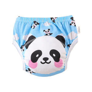 Детские тренировочные брюки для горшков подгузники для мальчиков и девочек хлопчатобумажные тканевые трусики многоразовые нижнее белье моющиеся водостойкие подгузники - Product Image 1