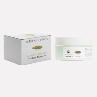 Oem Zwarte Kop Verwijderaar Bliksem Gezicht Fruit Porie Zuiverende Anti-Acne Veganistische Groene Bonen Gezicht Modder Masker Met Logo