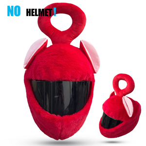 Housse de casque de moto pour bébés, en fausse fourrure de lapin douce, motif dessin animé, protection pour la conduite, cadeau cosplay, vente en gros - Product Image 5