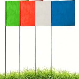 Drapeaux promotionnels personnalisés de haute qualité, double face, imperméables, impression typographique, pour la décoration routière - Product Image 1