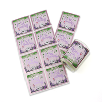 Étiquettes personnalisées pour emballage, logo brillant en feuille d'argent imprimé, autocollants pour bouteilles de bougies parfumées, feuille d'autocollants