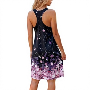 Débardeur long pour femme 100 % coton, brodé, personnalisé, dos nageur, confortable et respirant, haute qualité, vente en gros, promotion estivale - Product Image 5