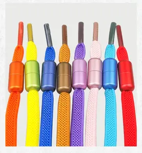 Lacci elastici senza cravatta lacci per scarpe a semicerchio per bambini e scarpe da ginnastica per adulti lacci per scarpe Quick Lazy Metal Lock lacci per scarpe