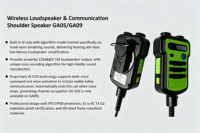 Masque d'appareil respiratoire autonome JuAn JUA-AM100 IP68 avec micro sans fil, système d'intercom vocal anti-écho AI, portée de 3 m