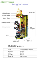 STARAMUSE Machine de boxe arcade Dragon Fist avec accepteur de billets personnalisé, pour jeux de sport de type boxer, à monnayeur, pour intérieur et jeux de rue