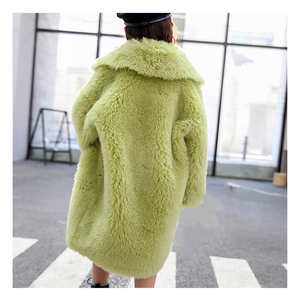 Warm Winter Kids <strong>Coat</strong> Cute Baby Girl Furry <strong>Coat</strong> <strong>Children</strong> Clothes Designer Knee Length Genuine Sheep <strong>Fur</strong> Kids Winter Jacket - Product Image 1