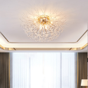 Lusso moderno nordico decorativo pendente lampadina <span class=keywords><strong>di</strong></span> cristallo dente <span class=keywords><strong>di</strong></span> leone soggiorno sala da pranzo decorazione della casa lampadari a LED luci a sospensione - Product Image 4