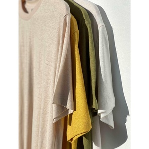 Tùy Chỉnh T-Shirt 55 Cây Gai Dầu Tự Nhiên Cổ Điển T Áo Sơ Mi Phụ Nữ Bán Buôn Cây Gai Dầu Quần Áo - Product Image 2