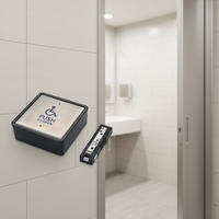 Interrupteur intelligent de contrôle d'accès CANBO M510 certifié CE, à ouverture par pression, pour porte coulissante automatique de salle de bain pour personnes handicapées