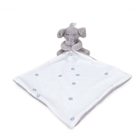 Couverture de sécurité en peluche éléphant gris pour bébé fille