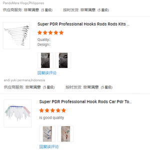 Super PDR Professional Hook Rods, outil de <span class=keywords><strong>débosselage</strong></span> sans <span class=keywords><strong>peinture</strong></span> pour voiture <span class=keywords><strong>avec</strong></span> têtes interchangeables - Product Image 4