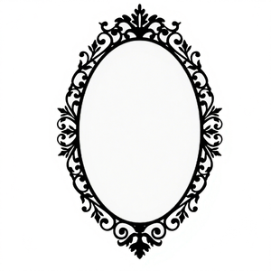 Luxury Design Wall Mounted Decorative Reflector Black Powder Coated Large Customized Shape <b>Metal</b> Mirror Frame - Product Image 1