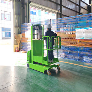 4,35 м, грузоподъемность 300 кг, самоходный вертикальный Мачтовый подъемник, Электрический сборщик заказов для складских товаров, сбор грузов - Product Image 2