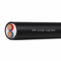 Câble YVF robuste 2 conducteurs 0,6/1 kV, bonne résistance à l'huile pour palans et engins mobiles 2*50mm²