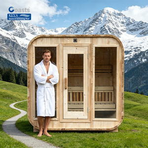 Sauna à vapeur familiale à <span class=keywords><strong>prix</strong></span> abordable pour usage extérieur et intérieur, sauna humide extérieur à chauffage au bois - Product Image 1