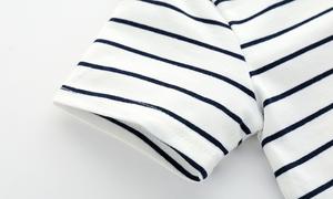 Productos Más Vendidos en Ali: Camiseta Infantil de Algodón Egipcio 100% con Estampado de Rayas y Dibujos Animados, de Secado Rápido - Product Image 3