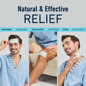 Patchs adhésifs jetables de gel de refroidissement de fièvre de soulagement de douleur de front de migraine adulte pour le corps - Product Image 6