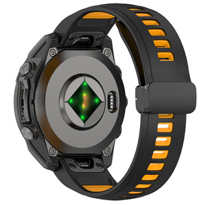 <span class=keywords><strong>Correa</strong></span> de Reloj Deportiva de Silicona de 22 mm con Cierre Magnético de Doble Color y Cambio Rápido para <span class=keywords><strong>Garmin</strong></span> <span class=keywords><strong>Fenix</strong></span> <span class=keywords><strong>5</strong></span> Plus 6 Pro 7 Pro Solar 8 E - Product Image 5