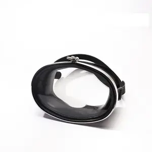 थोक वयस्क spearfishing काले चश्मे स्कूबा स्टील फ्रेम डाइविंग मुखौटा चश्मा लेन अंडाकार डाइविंग के लिए मुखौटा