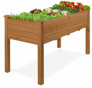 Meilleur choix de produits, pot de fleurs <span class=keywords><strong>en</strong></span> <span class=keywords><strong>bois</strong></span> rectangulaire, grand bac à plantes <span class=keywords><strong>en</strong></span> <span class=keywords><strong>bois</strong></span> pour jardin extérieur - Product Image 1