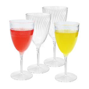 Disposable Integrated Red <strong>Wine</strong> <strong>Glass</strong> Thickened Transparent Goblet Cocktail <strong>Glass</strong> <strong>Plastic</strong> for <strong>Glass</strong> Thickened - Product Image 3