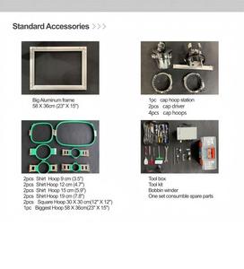 เครื่องปักคอมพิวเตอร์แบบแบนสำหรับเสื้อผ้า ยอดขายดีที่สุด ความเร็วสูง 1200 รอบต่อนาที พื้นที่ปัก 400x600 มม. พร้อมลูกปืนอเนกประสงค์ - Product Image 4