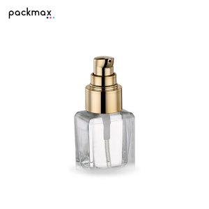 30ml square thick-bottom glass bottle with pump — suitable for lotion, serum, cosmetics, and liquid <b>foundation</b> - Product Image 4