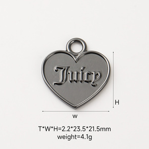 Individuelle Bikini-Anhänger aus Metall 18 mm, runder Hängeanhänger, Logo mit Hohlbuchstaben, Metall-Logo für Bademode, goldenes Metall-Logo für Kleidung - Product Image 4