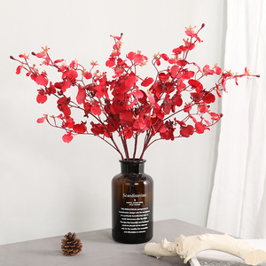 YOPIN-3677 réaliste artificiel 3 fourchettes <span class=keywords><strong>Oncidium</strong></span> Real Touch <span class=keywords><strong>orchidée</strong></span> dansante pour la décoration - Product Image 1