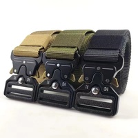 Prix d'usine Boucle à dégagement rapide Cinturon Ceinture de tête en métal tactique Ceinture tactique à boucle en nylon pour hommes