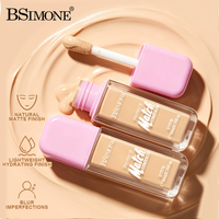 Correcteur liquide transfrontalier, fond de teint liquide matifiant, contrôle du sébum, masque pour les sillons lacrimaux, estompe les taches d'acné, illumine et maintient le maquillage