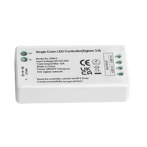 Zigbee контроллер для светодиодная полоса управления Tuya Zigbee 3,0 DC12-24V домашнего освещения диммер