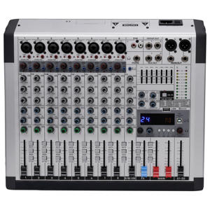 Mezclador de Audio Profesional RA-8 para DJ con 6 Entradas Mono/XLR + 2 Estéreo, 24 Efectos DSP de 32 Bits, Metálico y Alámbrico - Product Image 6