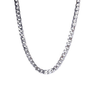 Mwsc — collier Hip Hop pour hommes et femmes, chaîne épaisse, en acier inoxydable, <span class=keywords><strong>personnalisée</strong></span>, 6mm de largeur - Product Image 1