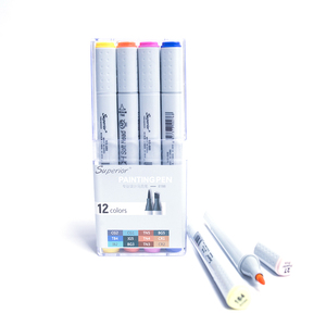 Marqueurs à brosse douce, 6/<span class=keywords><strong>12</strong></span>/24/36/40/60/80/168 couleurs, à base d'alcool, pour dessin et croquis, à double pointe, stylo - Product Image 2