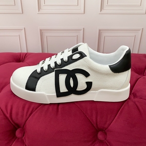 Chaussures de sport décontractées de luxe pour le dropshipping, style skateboard Dolce & Gabbana, semelle épaisse en cuir véritable - Product Image 4
