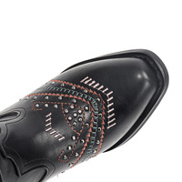 Nouveaux modèles de bottes pour femmes, style cowboy, à franges et strass, talon carré, broderie colorée, pour festival, hauteur genou et mi-mollet