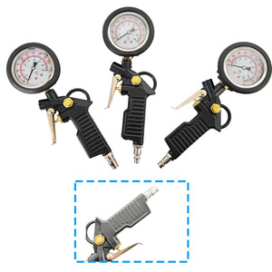 Gonfleur de pneus pour voiture et moto avec manomètre, outil essentiel pour l'entretien des pneus et la vérification de la pression - Product Image 6