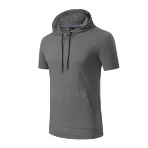 Camiseta con Capucha Personalizada para Hombre, de Secado Rápido, para Senderismo, Gimnasio, Verano, Transpirable, para Actividades al Aire Libre, Entrenamiento Físico y Deportes - Product Image 4