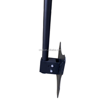 Support mural inclinable pour téléviseur V-STAR en acier, inclinaison de 15°, rotation à 360°, capacité de charge de 55 lb, noir, distance au mur de 50 à 90 cm