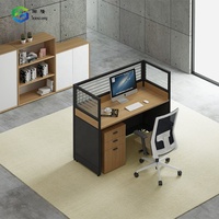 Vente en gros Bureau de bureau Mobilier de bureau moderne Table Verre Centre d'appels Postes de travail