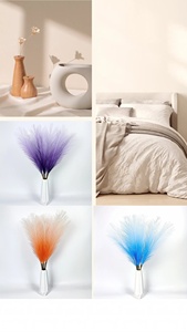 Rampa de gradiente <span class=keywords><strong>Pampas</strong></span> Hierba <span class=keywords><strong>Pampas</strong></span> esponjosas para centros de mesa para el hogar Decoración DE BODA Flores Hierba artificial - Product Image 5