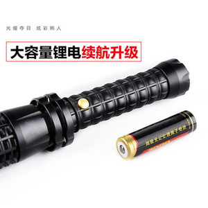 Tactical Flashlight Rechargeable Led Zoomable 1000M Beam Distance Sos Mode Painted Finish Security Patrol Use - Product Image 4