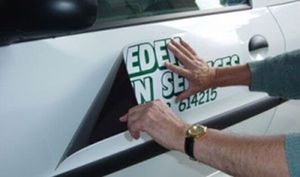 Benutzer definiertes Logo Wasserdichtes Vinyl Magnetische Auto aufkleber Magnets child für Autotür - Product Image 5