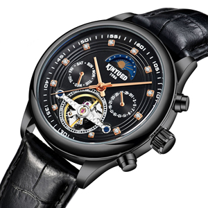 <span class=keywords><strong>Montre</strong></span> mécanique automatique à tourbillon tendance en acier inoxydable avec cadran à aiguilles ajourées, <span class=keywords><strong>montre</strong></span> de luxe unisexe personnalisée - Product Image 6
