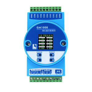 Ván Ginkgo gm1008 8-kênh tín hiệu <span class=keywords><strong>analog</strong></span> mua lại mô-đun, RS485 thông tin liên lạc, 0-5V/10V điện áp mua lại - Product Image 1