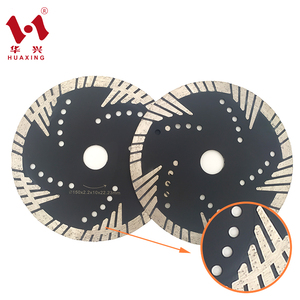 Hoja de sierra de diamante de unión de Metal Huaxing con protección Slant dientes de corte <span class=keywords><strong>disco</strong></span> de molienda de piedra de granit - Product Image 2