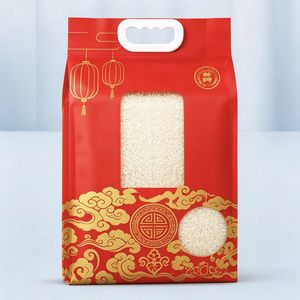 Sac <span class=keywords><strong>de</strong></span> stockage <span class=keywords><strong>de</strong></span> <span class=keywords><strong>riz</strong></span> sous vide robuste en nylon laminé PE avec poignée ergonomique pour <span class=keywords><strong>riz</strong></span> à grains longs 1kg 3kg 10kg - Product Image 3